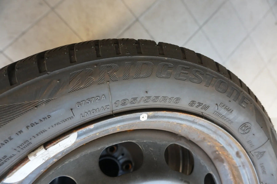 Original BMW Serie 1 F20 F21 cerchi in acciaio ruote invernali pneumatici invernali 195 55 R16 87H 7mm