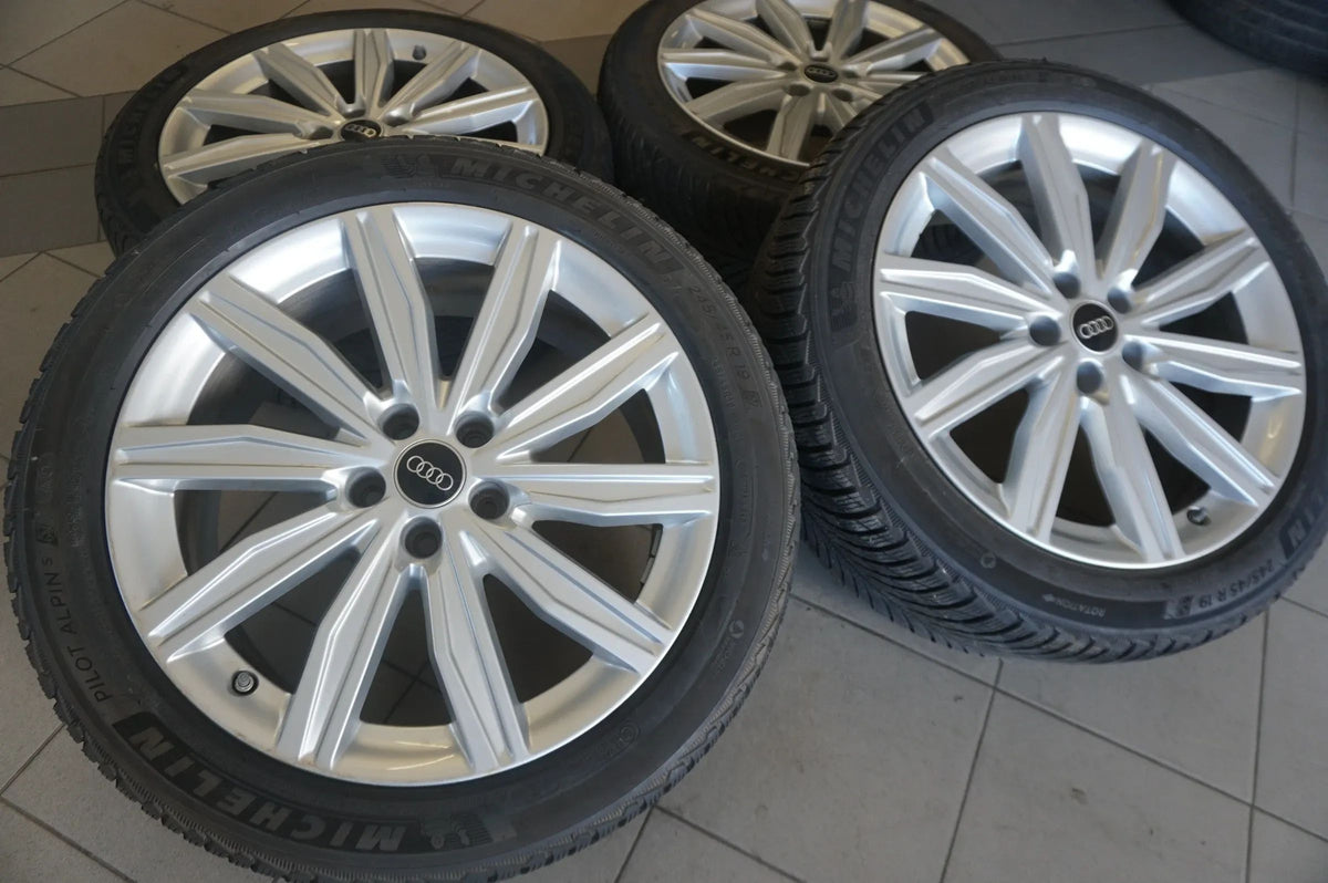 Original Audi A6 C8 4K 19 tommer alufælge vinterhjul vinterdæk 245 45 R19 7mm