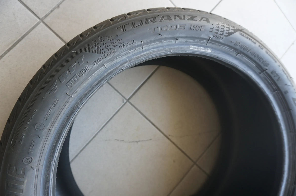 1 X 245 40 R18 97Y Sommerreifen Bridgestone Turanza T005 MOE RFT RSC 2020 6,5mm Vue détaillée 3