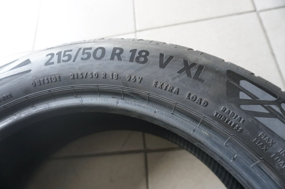 1 X 215 50 R18 96V Sommerreifen Continental EcoContact 6 2021 5,5mm Detailansicht 3