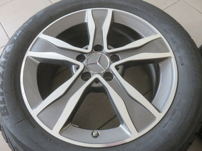 Jantes hiver en aluminium 17 pouces d'origine Mercedes Classe C W205 S205 avec pneus hiver