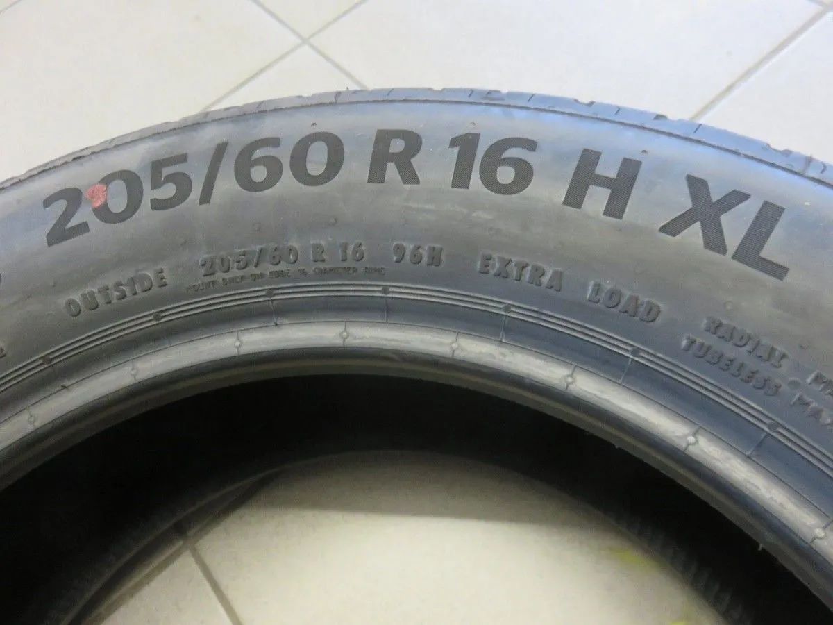 1 X 205 60 R16 96H Sommerreifen Continental Eco Contact 6 2021 6mm Detailansicht 6