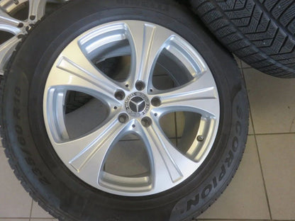 Cerchi in lega originali Mercedes GLC X253 C253 da 18 pollici, ruote complete invernali, pneumatici invernali 6mm