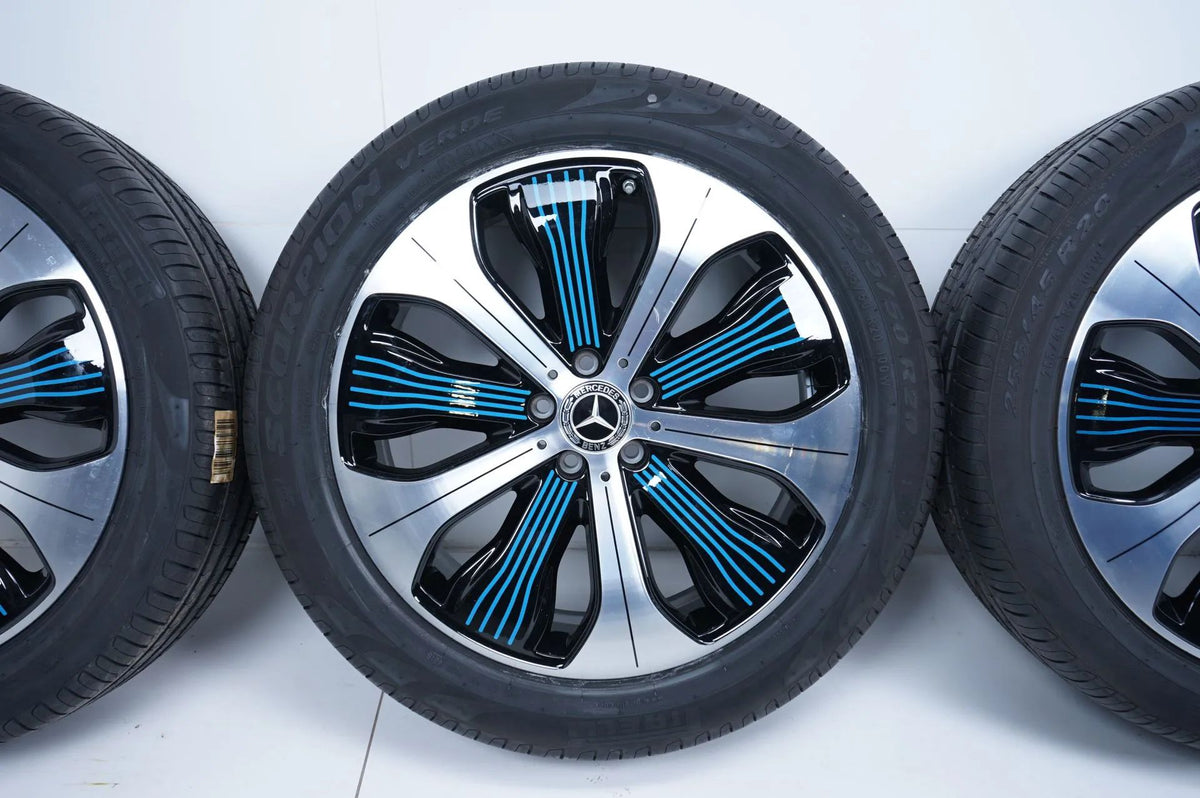 Original Mercedes EQC N293 20 Inch Alloy Wheels Summer Tires 235 50 255 45 R20 8mm Detailansicht 4