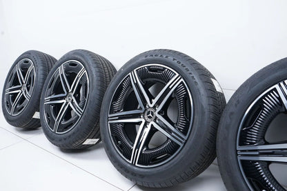 New Mercedes EQS V297 W297 summer wheels, all-weather tires, 20 inch