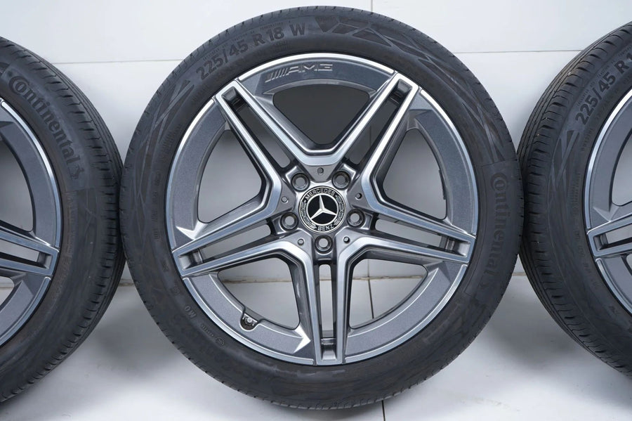 Mercedes A-Class W177 CLA C118 TOP 18-inch AMG Alloy Wheels Summer Tires 225 45 R18