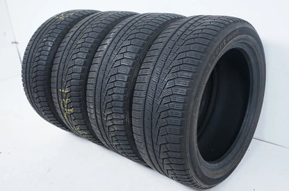 4 pneus hiver Hankook 225 50 17 pouces DOT21 environ 4mm RFT