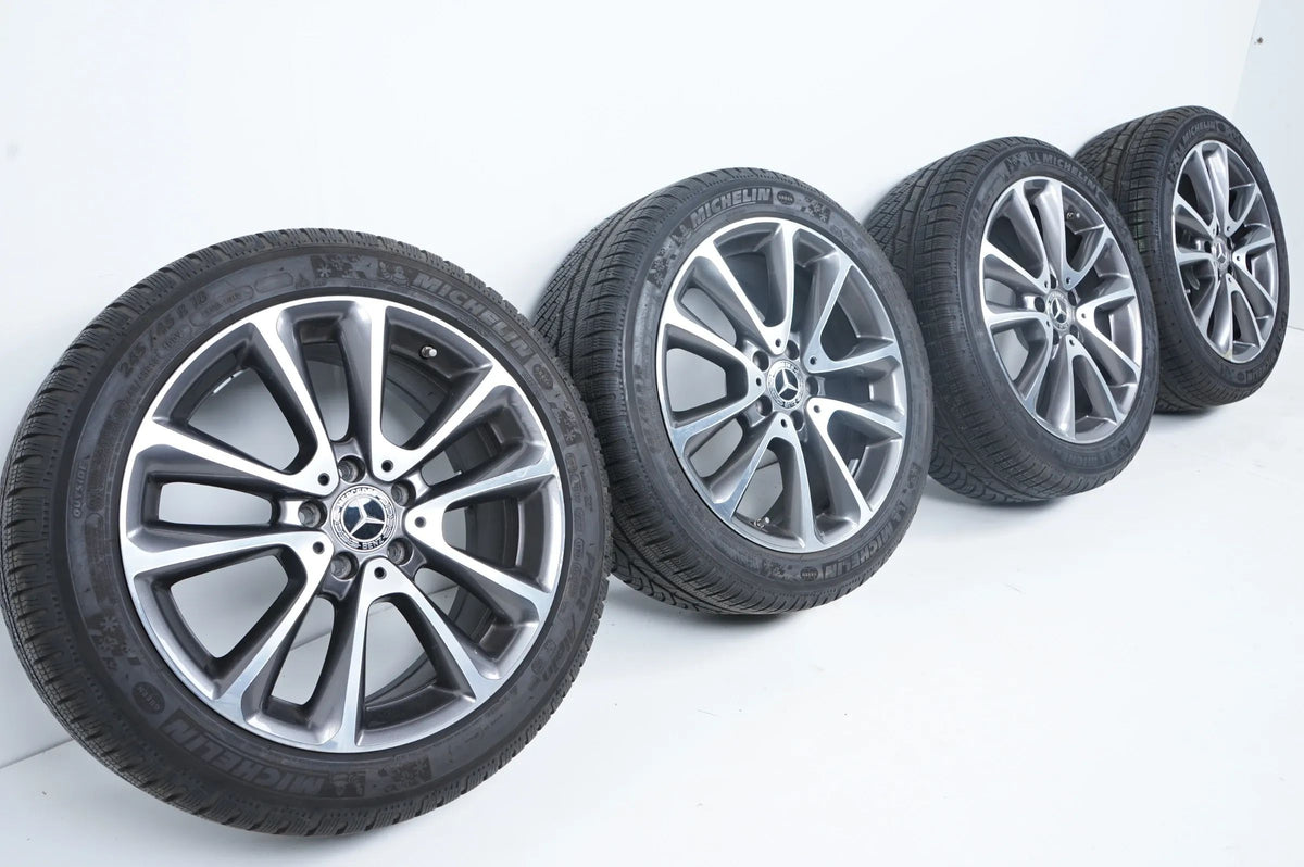 Mercedes E Klasse W213 Winterräder Winterreifen 245 45 18 Zoll Detailansicht 2