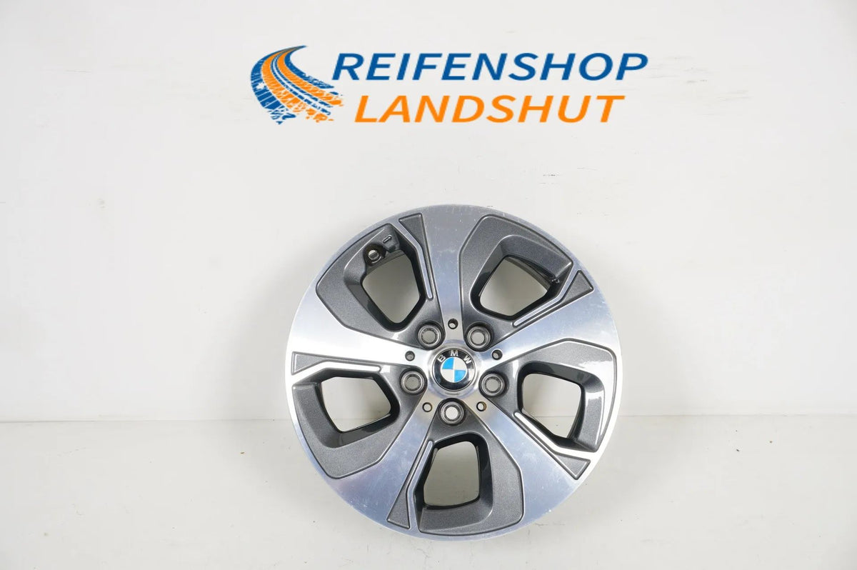 1 x hliníkový disk BMW řady 2 Active Tourer F45 F46 16 palců 472 6860253