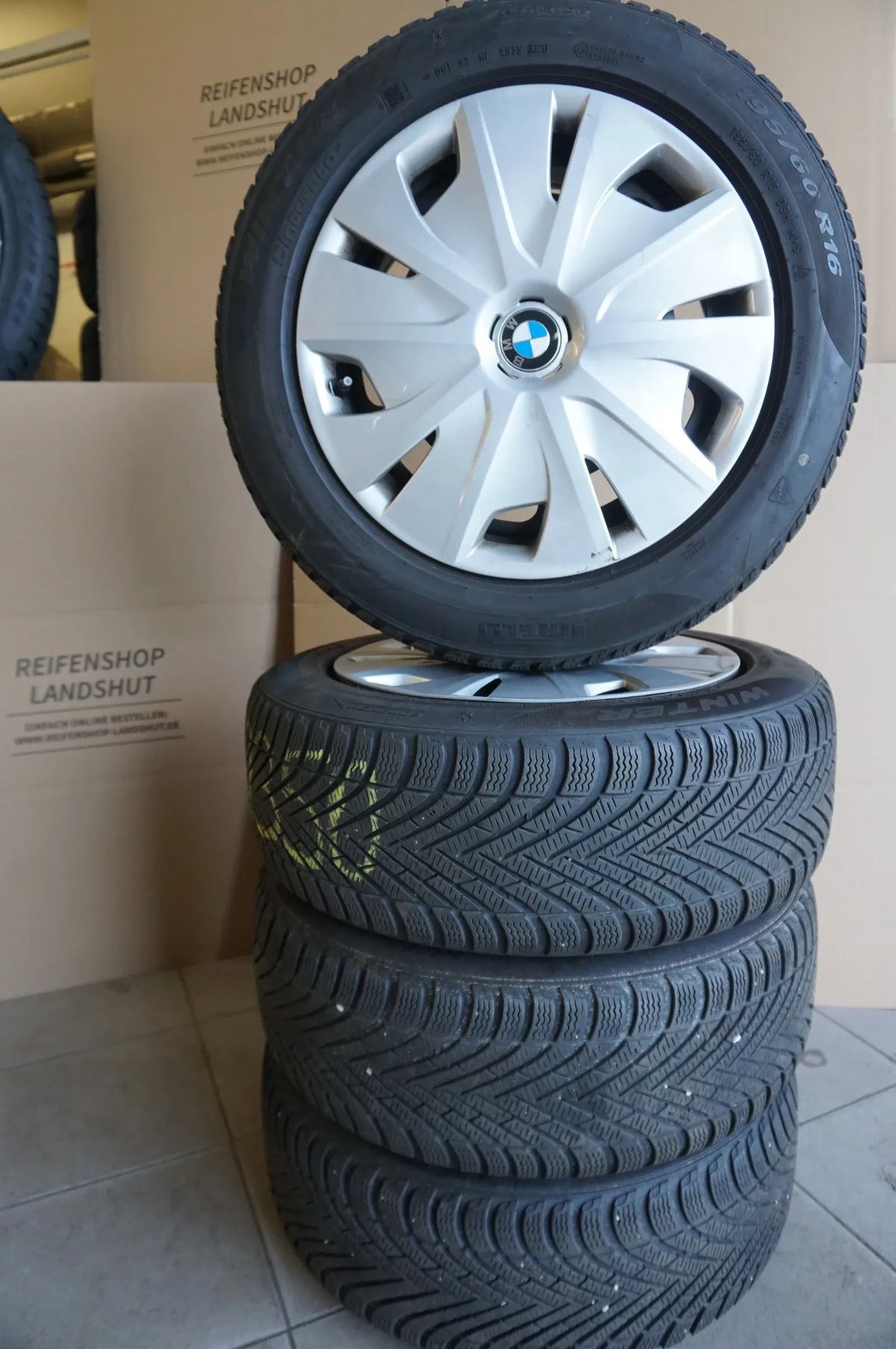 Original BMW Serie 1 F40 Serie 2 cerchi in acciaio ruote invernali pneumatici invernali 195 60 R16 89H RDK