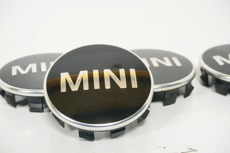 4x original MINI Nabendeckel Deckel 55mm schwarz 6857149