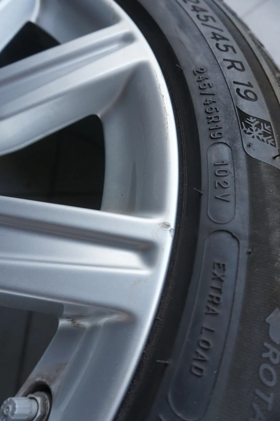Original Audi A6 C8 4K 19 tommer alufælge vinterhjul vinterdæk 245 45 R19 7mm