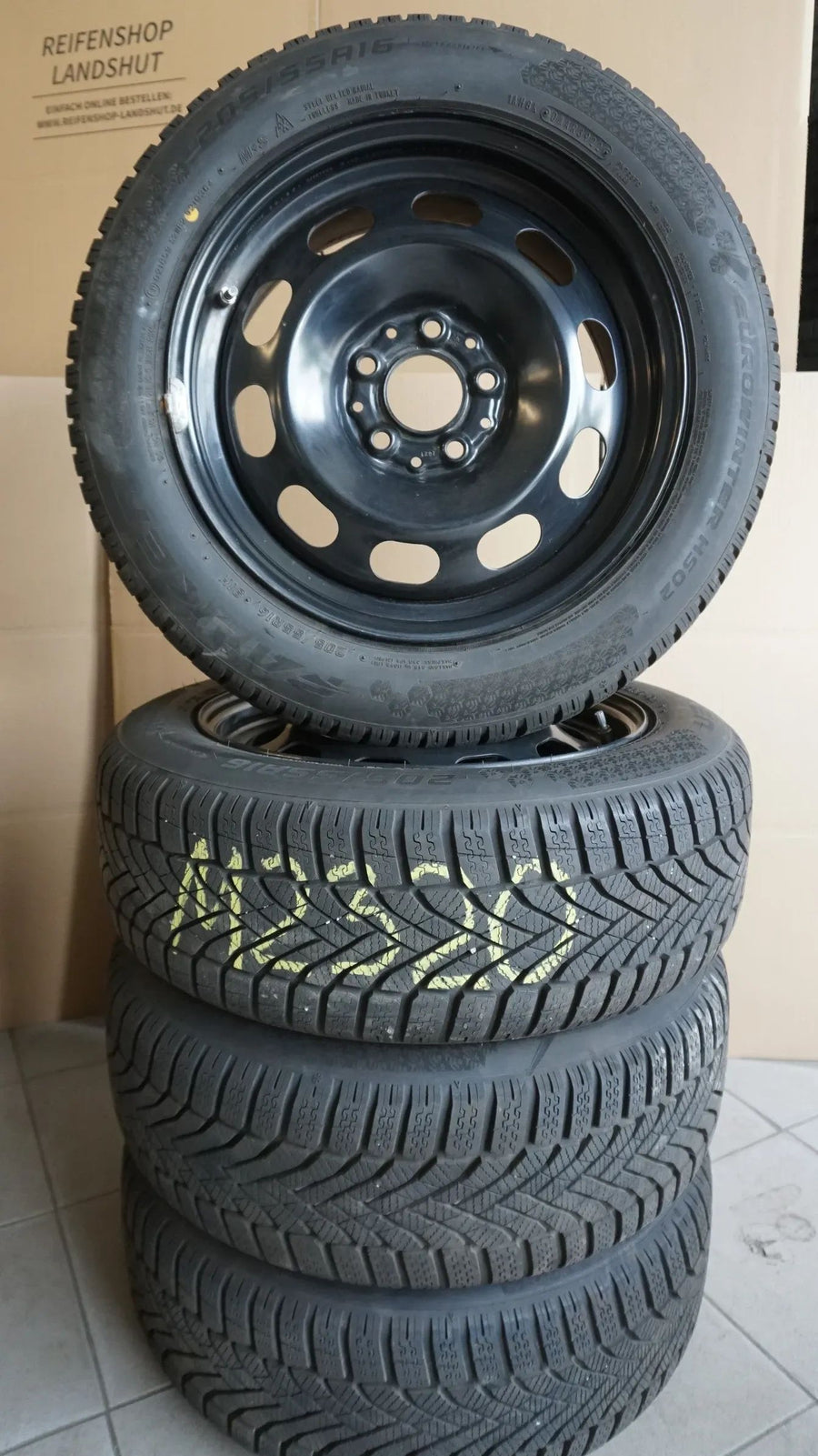 BMW 1er F40 2er F44 Stahlfelgen Winterräder Winterreifen 205 55 R16 91H 2022 8mm