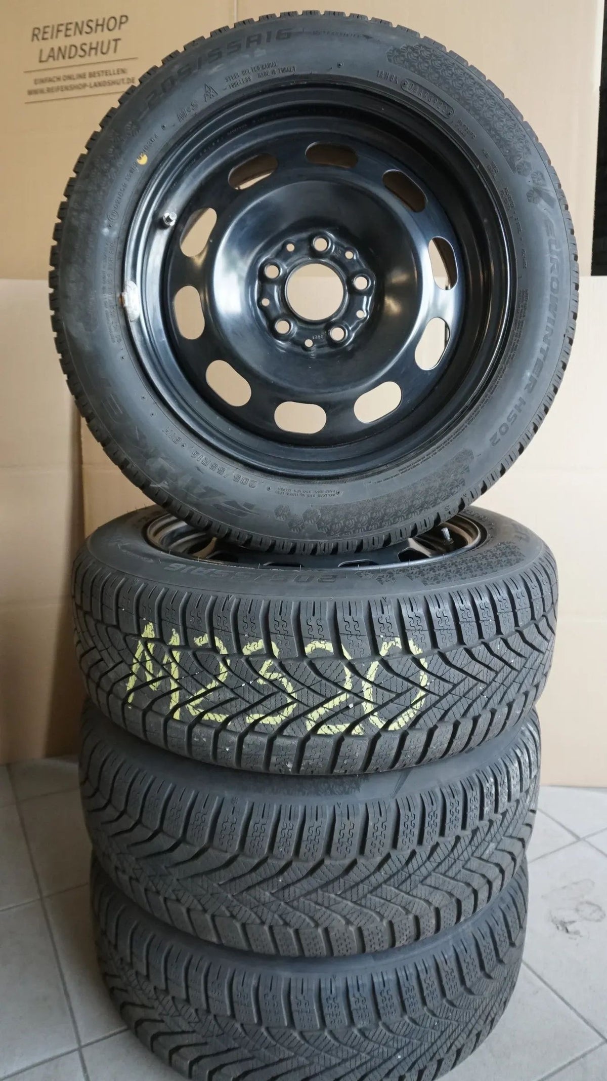 BMW Serie 1 F40 Serie 2 F44 cerchi in acciaio ruote invernali pneumatici invernali 205 55 R16 91H 2022 8mm
