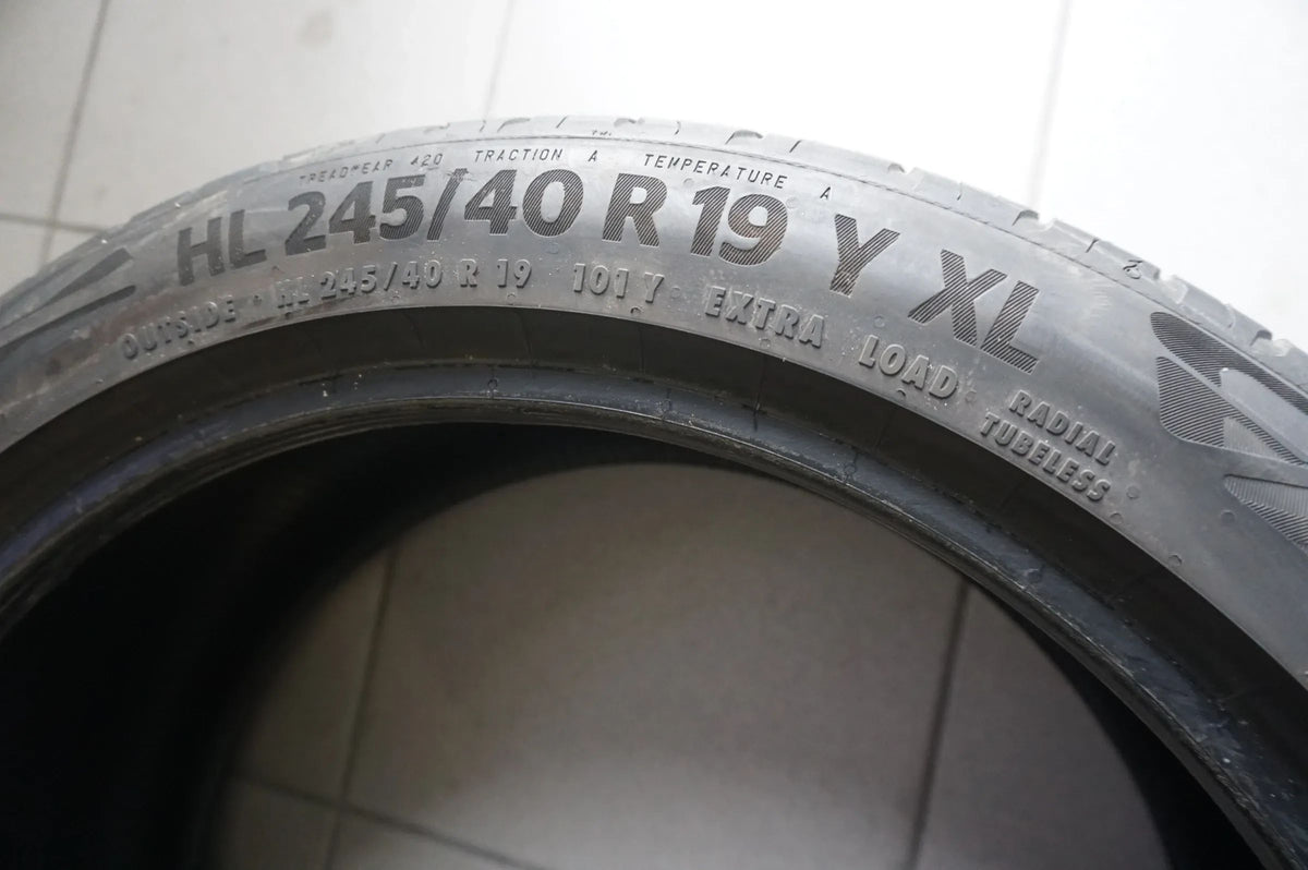 2 X 245 40 R19 101Y Sommerreifen Continental EcoContact 6 *  2022 3mm Detailansicht 4
