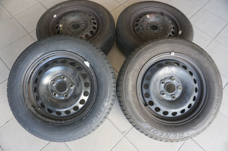 Original VW Golf 5 6 V VI Stahlfelgen Sommerräder Sommerreifen 195 65 R15 6mm
