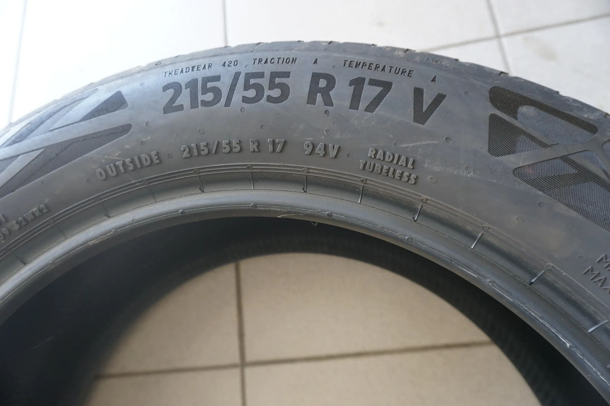 2 X 215 55 R17 94V Sommerreifen Continental EcoContact 6 Q 2022 3mm Detailansicht 6