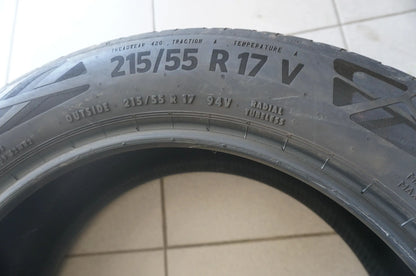 2 X 215 55 R17 94V Sommerreifen Continental EcoContact 6 Q 2022 3mm
