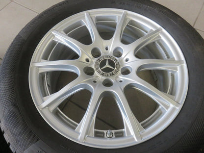 Cerchi in lega Mercedes Classe C W205, ruote invernali, pneumatici invernali Conti 205 60 R16, 8 mm