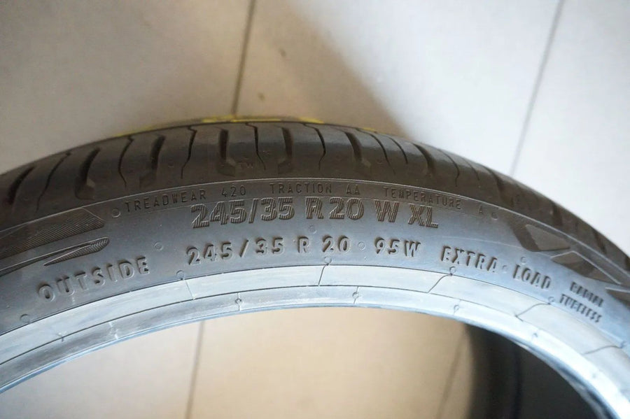 2 X 245 35 R20 95W Pneus été Continental EcoContact 6 5,5mm