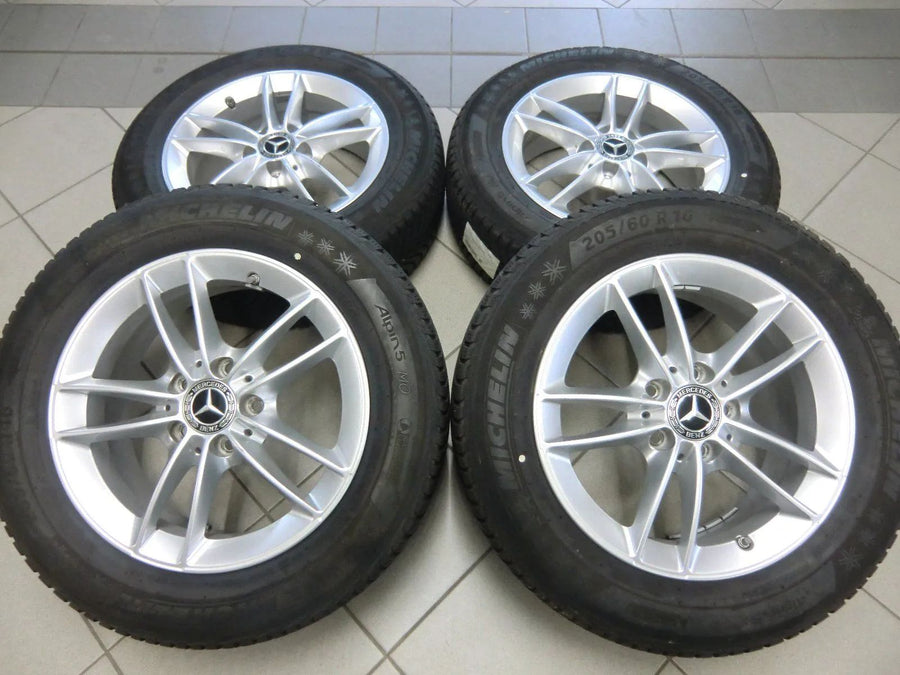 Jantes en aluminium, pneus hiver, roues hiver d'origine Mercedes Classe A W177, Classe B, CLA