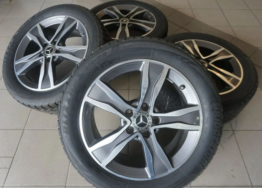 Jantes hiver en aluminium 17 pouces d'origine Mercedes Classe C W205 S205 avec pneus hiver