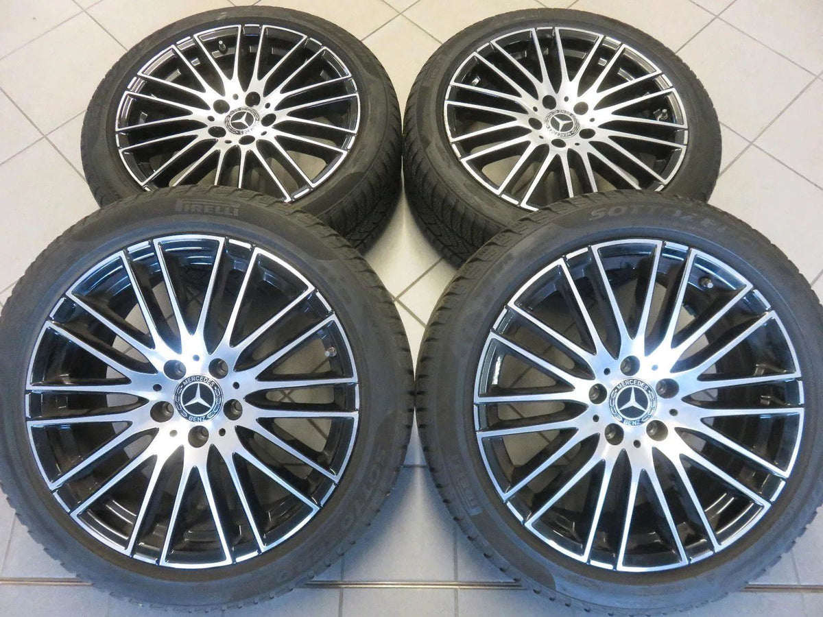 Original Mercedes C-Class W206 S206 Alloy Wheels Winter Tires 225 45 R18 Inch 6mm