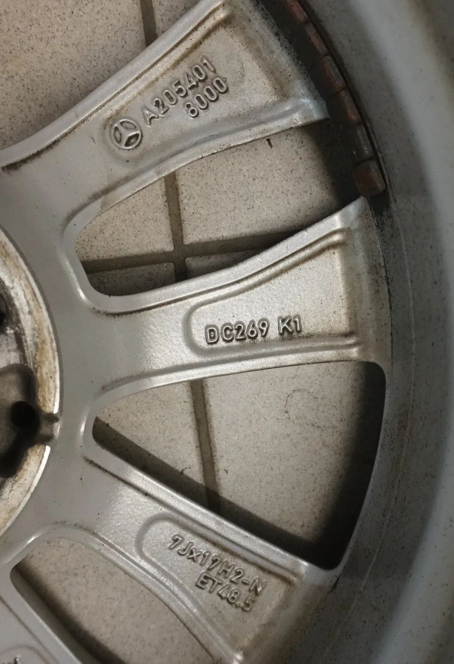 Original Mercedes C-Class W205S205 Alloy Wheels Winter Tires 225 50 R17 Inch 7mm