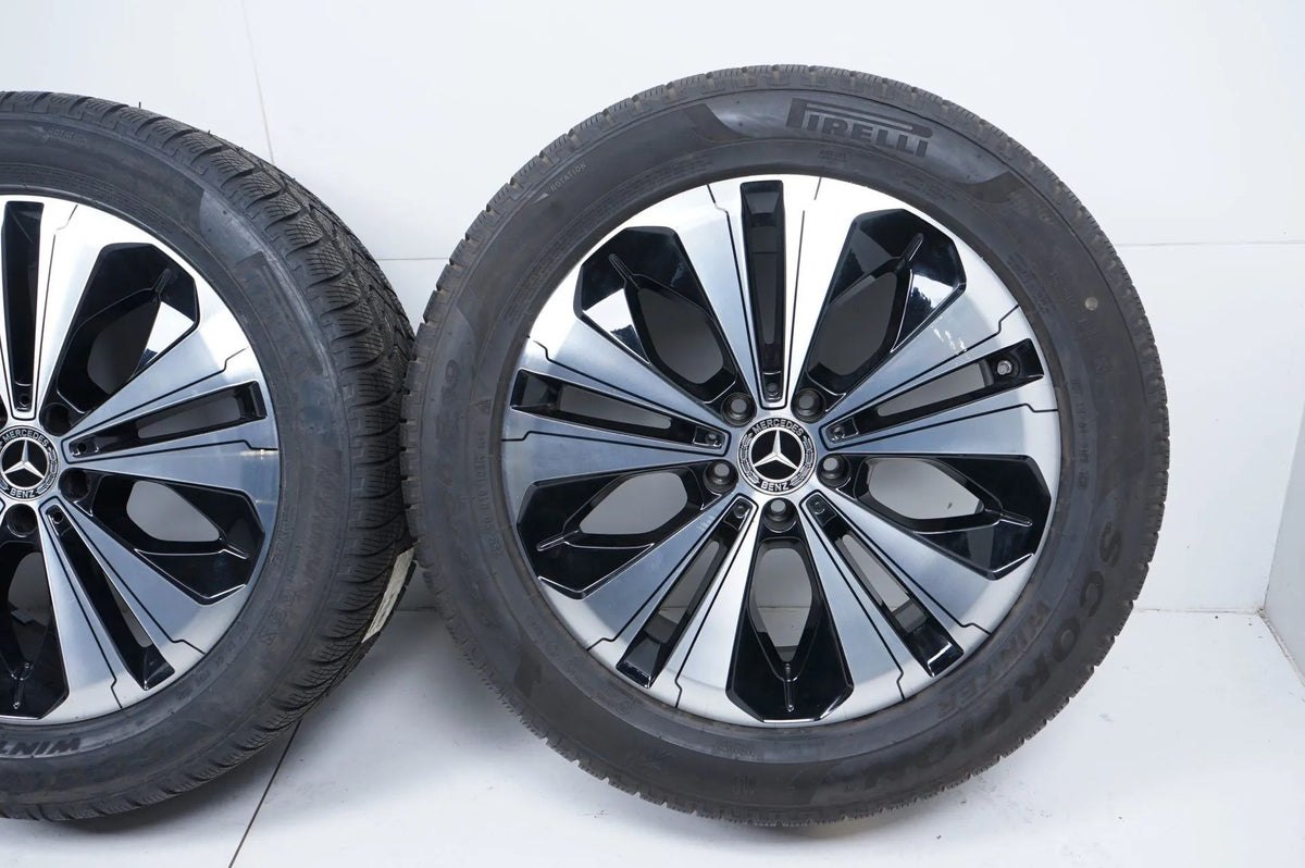 Original Mercedes EQC Alloy Wheels Winter Tires Winter Wheels 6-7mm 235 55 255 50 R19 Detailansicht 7