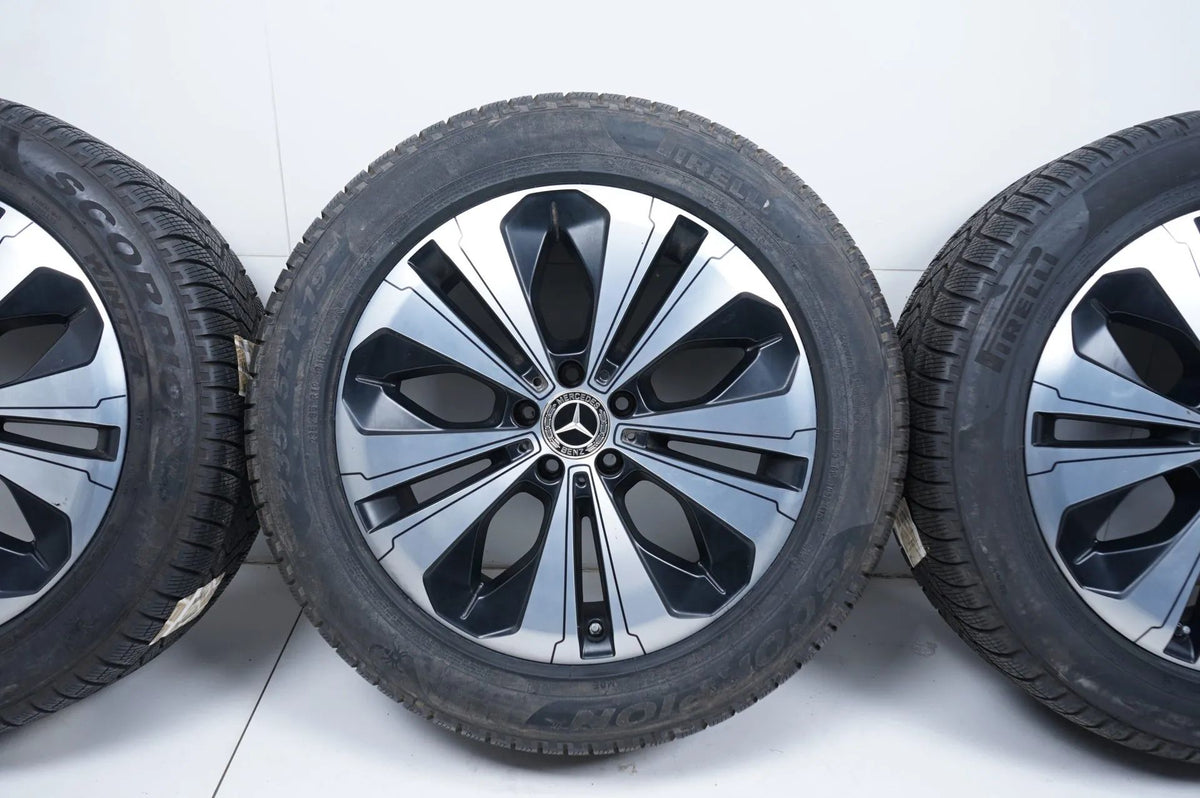 Original Mercedes EQC 19 inch alloy wheels winter tires winter wheels 235 55 R19 7mm Detailansicht 4