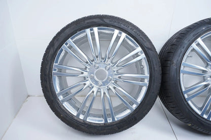 Cerchi in lega cromati originali Mercedes Classe S W223 V223 pneumatici estivi 255 40 R20 7 mm