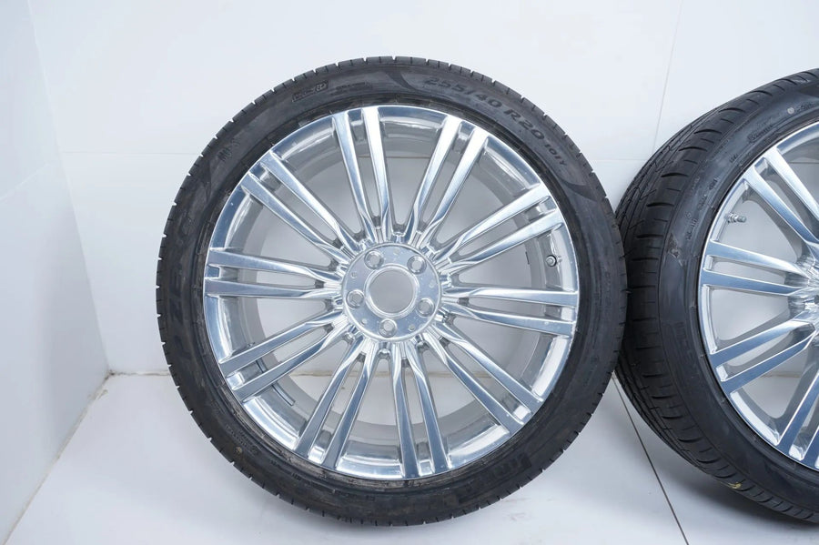 Cerchi in lega cromati originali Mercedes Classe S W223 V223 pneumatici estivi 255 40 R20 7 mm