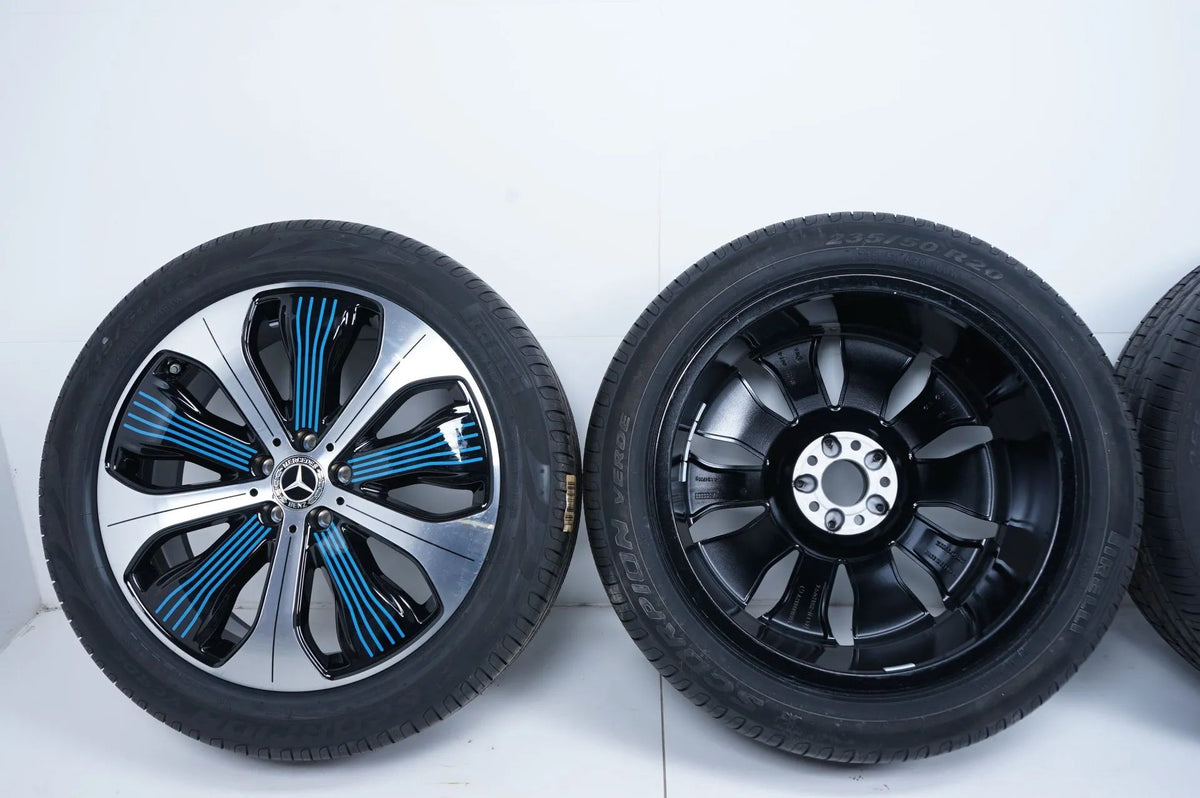 Original Mercedes EQC N293 20 Inch Alloy Wheels Summer Tires 235 50 255 45 R20 8mm Detailansicht 19