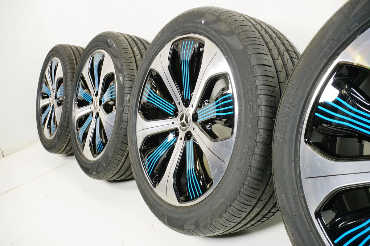 Original Mercedes EQC N293 20 Inch Alloy Wheels Summer Tires 235 50 255 45 R20 8mm Detailansicht 8
