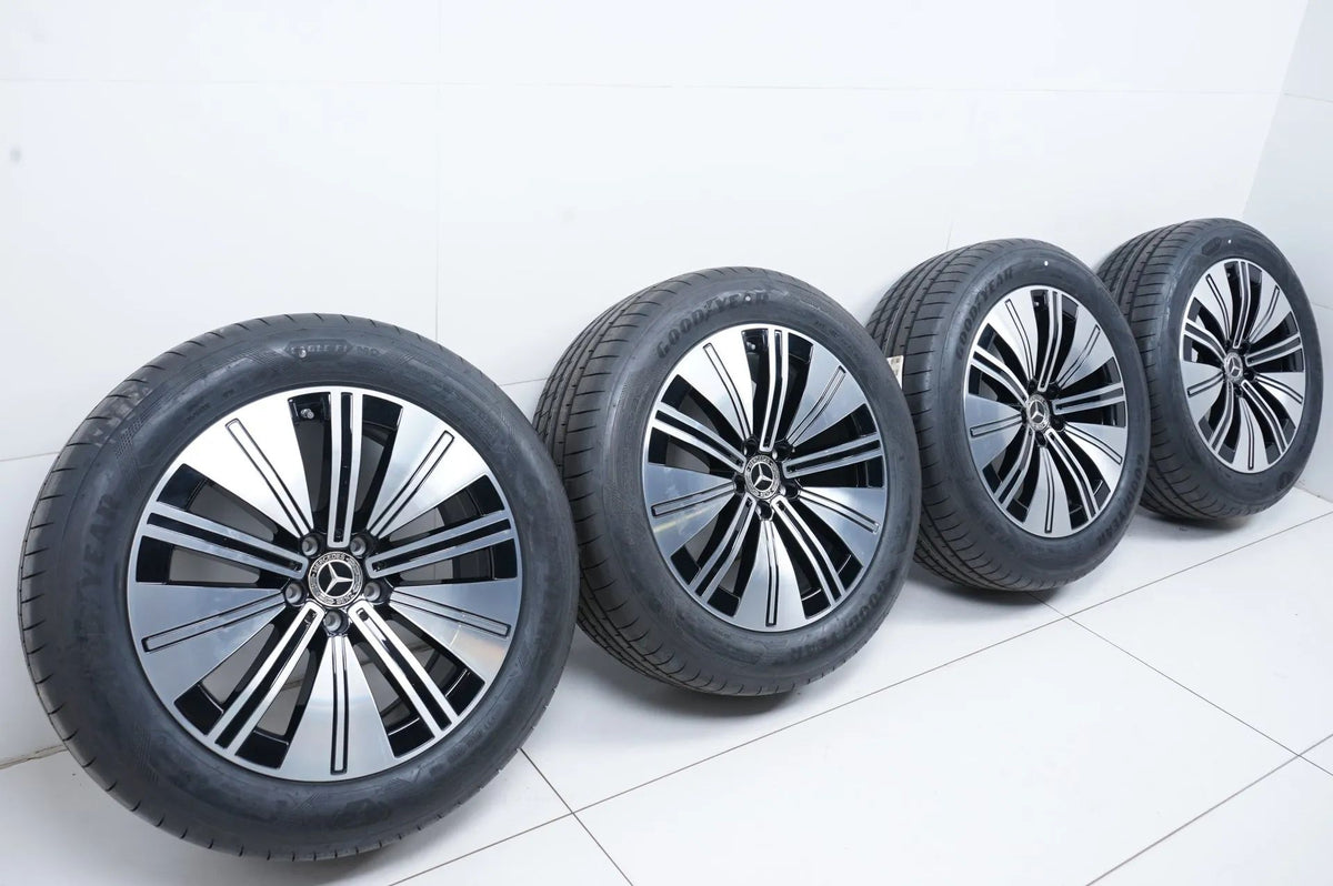 Genuine Mercedes EQS V297 19 inch alloy wheels summer tires DEMO 8mm 235 55 R19 Detailansicht 2
