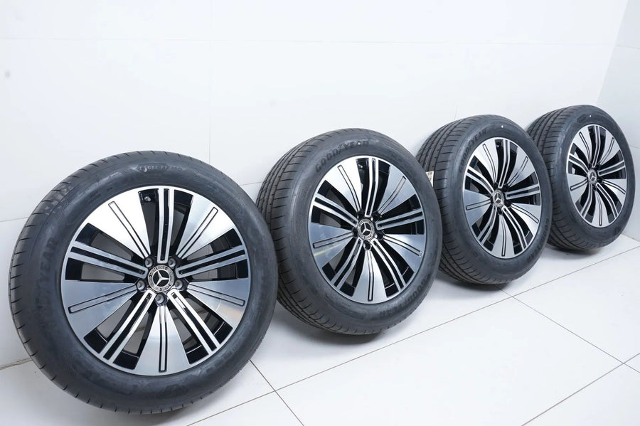 Genuine Mercedes EQS V297 19 inch alloy wheels summer tires DEMO 8mm 235 55 R19