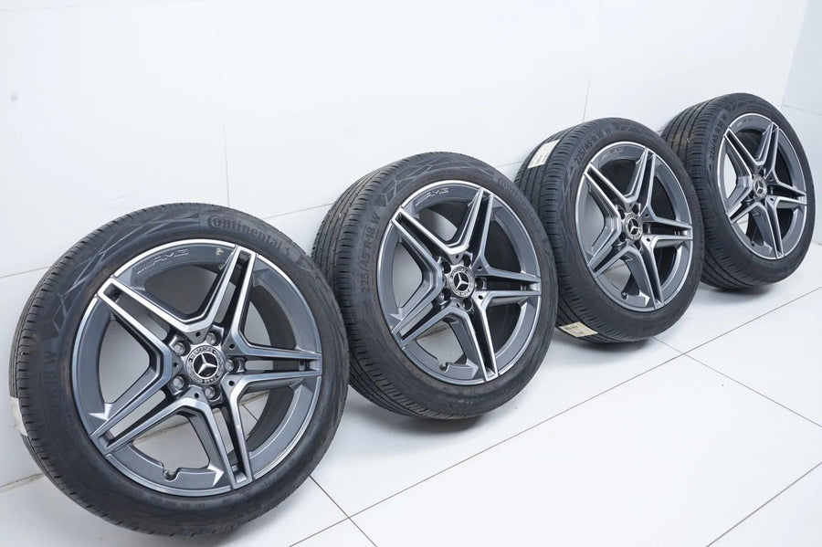 Mercedes A-Class W177 CLA C118 TOP 18-inch AMG Alloy Wheels Summer Tires 225 45 R18
