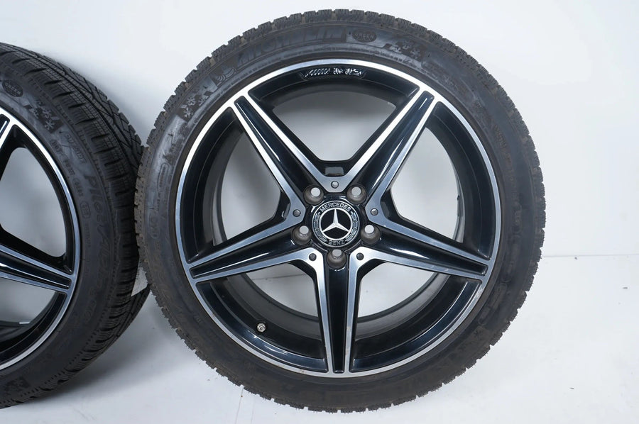Jantes et pneus hiver Mercedes C43 AMG W205 225 45 18 pouces