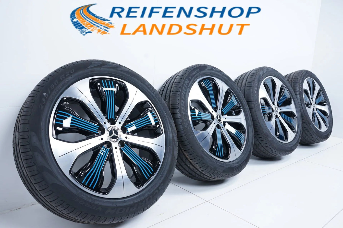 Original Mercedes EQC N293 20 Inch Alloy Wheels Summer Tires 235 50 255 45 R20 8mm