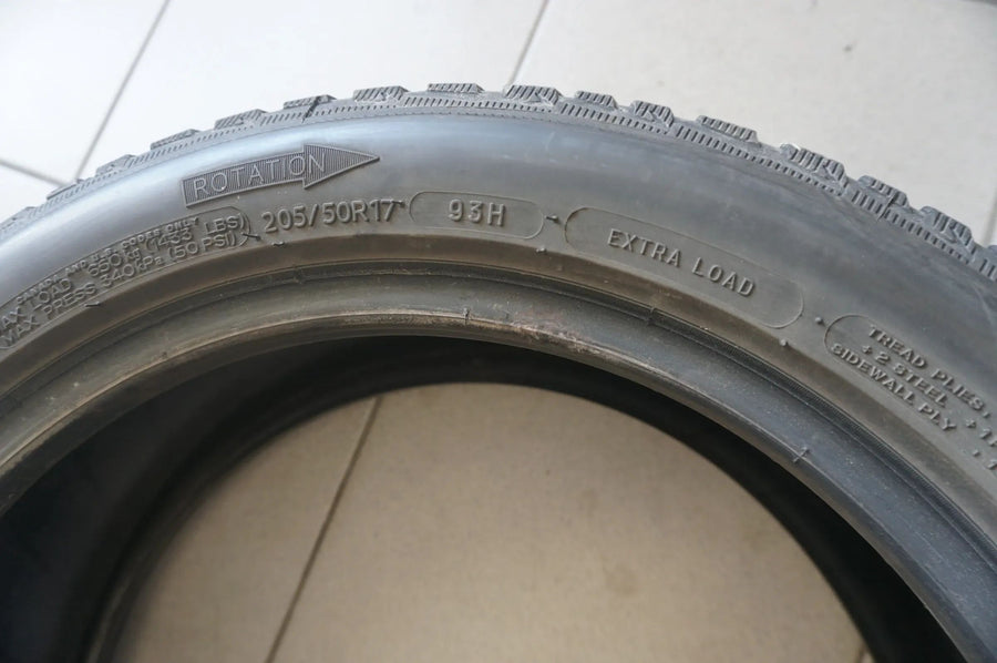 2 X 205 50 R17 93H Winterreifen Michelin Alpin 5 2017 4mm