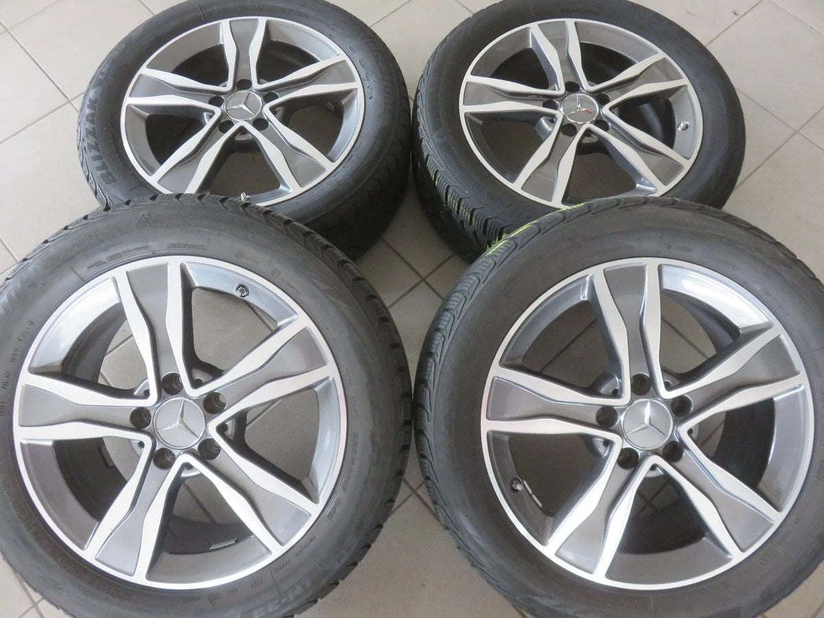 Originele Mercedes C-klasse W205 S205 17 inch lichtmetalen velgen winterwielen winterbanden