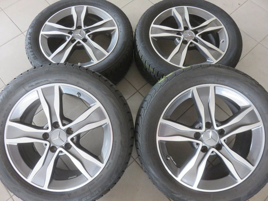 Originele Mercedes C-klasse W205 S205 17 inch lichtmetalen velgen winterwielen winterbanden