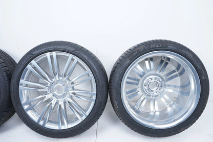 Cerchi in lega cromati originali Mercedes Classe S W223 V223 pneumatici estivi 255 40 R20 7 mm