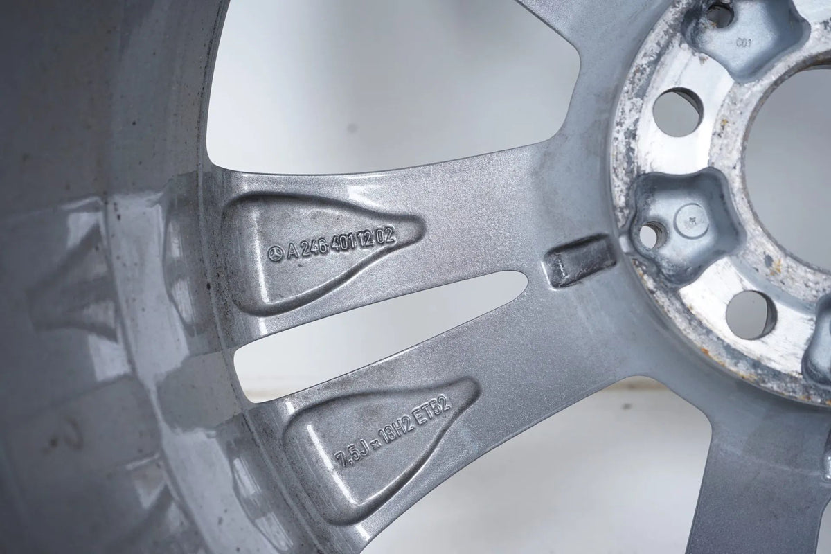 1 x Mercedes A B W176 W117 W246 lichtmetalen velg 18 inch A2464011202 Detailweergave 7