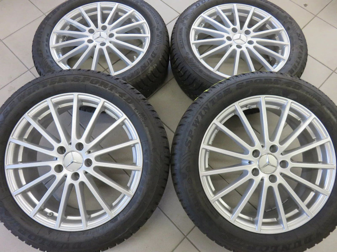 Cerchi in lega originali Mercedes GLA X156, ruote invernali, pneumatici invernali 215 55 R18 pollici 7 mm