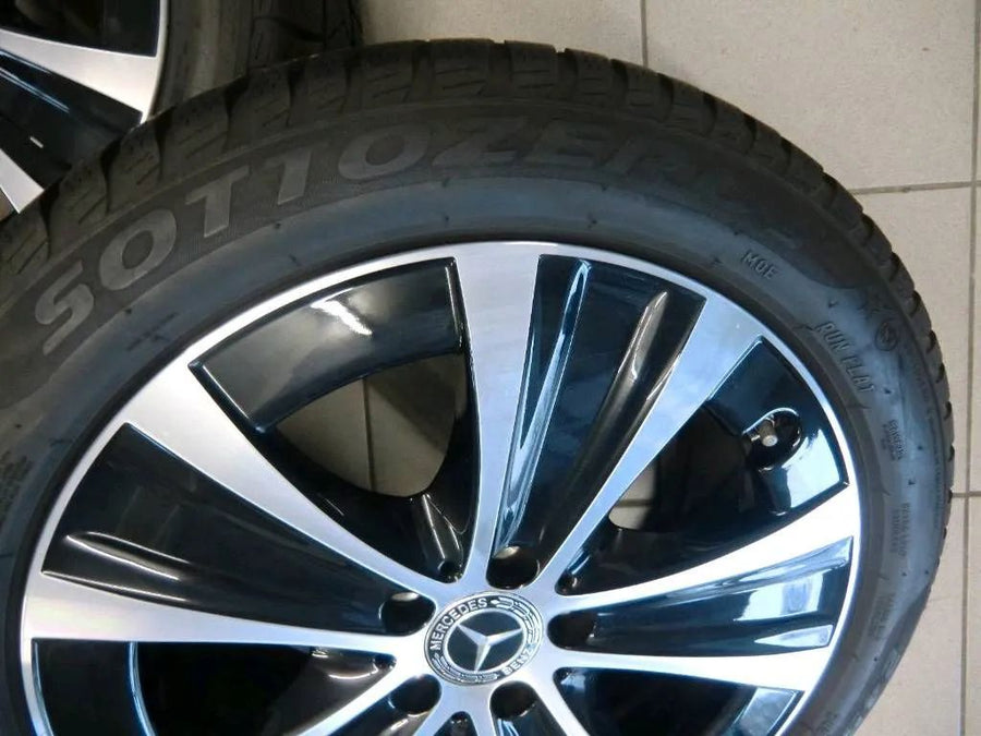 Cerchi in lega originali Mercedes Classe E W213 S213, pneumatici invernali 245 45 R18 pollici, 6 mm