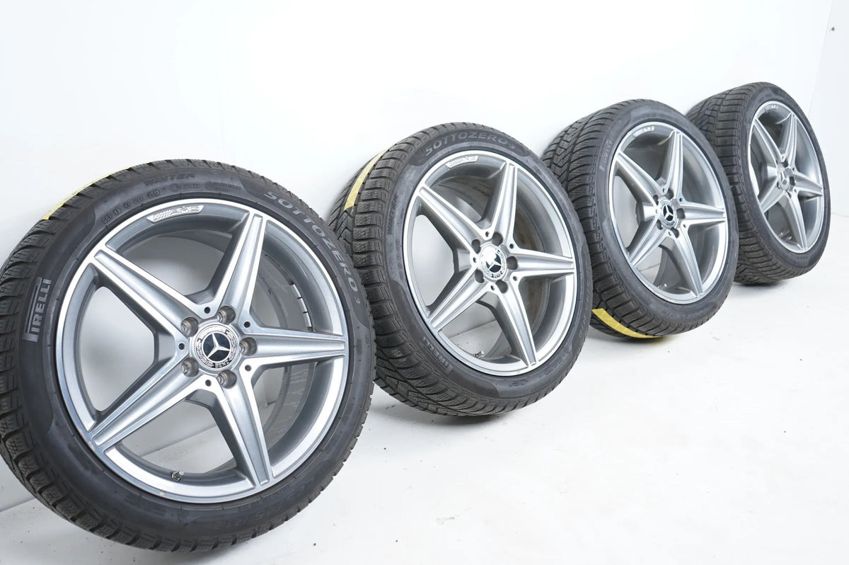 Mercedes C Klasse W205 AMG Winterreifen Winterräder 18 Zoll Vue détaillée 2