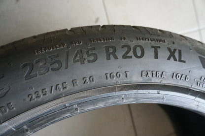 1 X 235 45 R20 100T Pneus été Continental Eco Contact 6 MO 2020 6mm