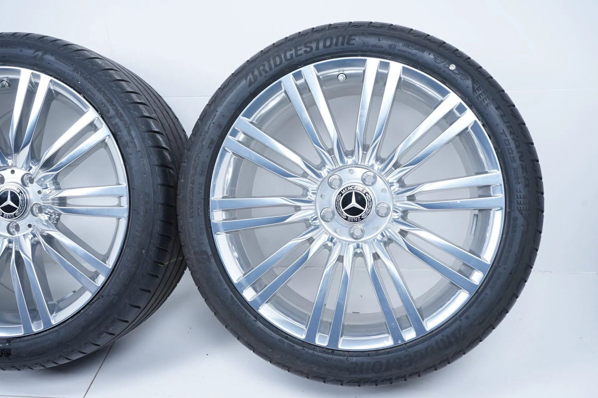 Cerchi in lega originali Mercedes Classe S W223 V223 TOP da 20 pollici con pneumatici estivi cromati Visualizzazione dettagliata 6