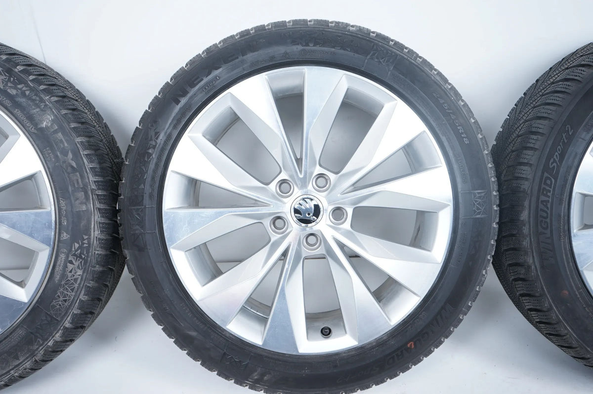Skoda Superb 3 3V Roues d'hiver Pneus d'hiver 245 45 18 pouces 8mm Vue détaillée 4